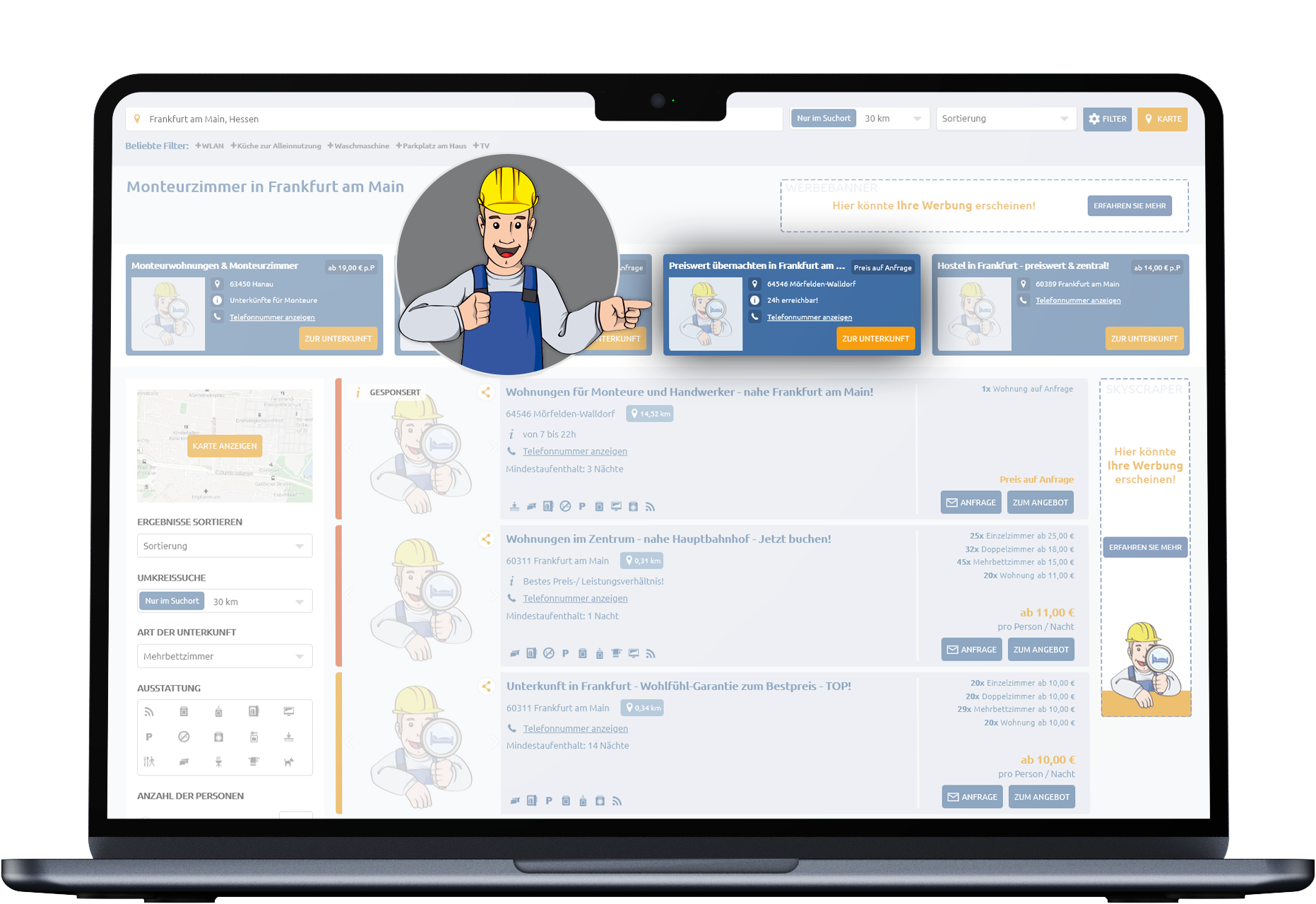 Exklusive Werbefläche für Vermieter