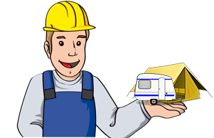 Campingplatz- im Wohnwagen oder Zelt übernachten