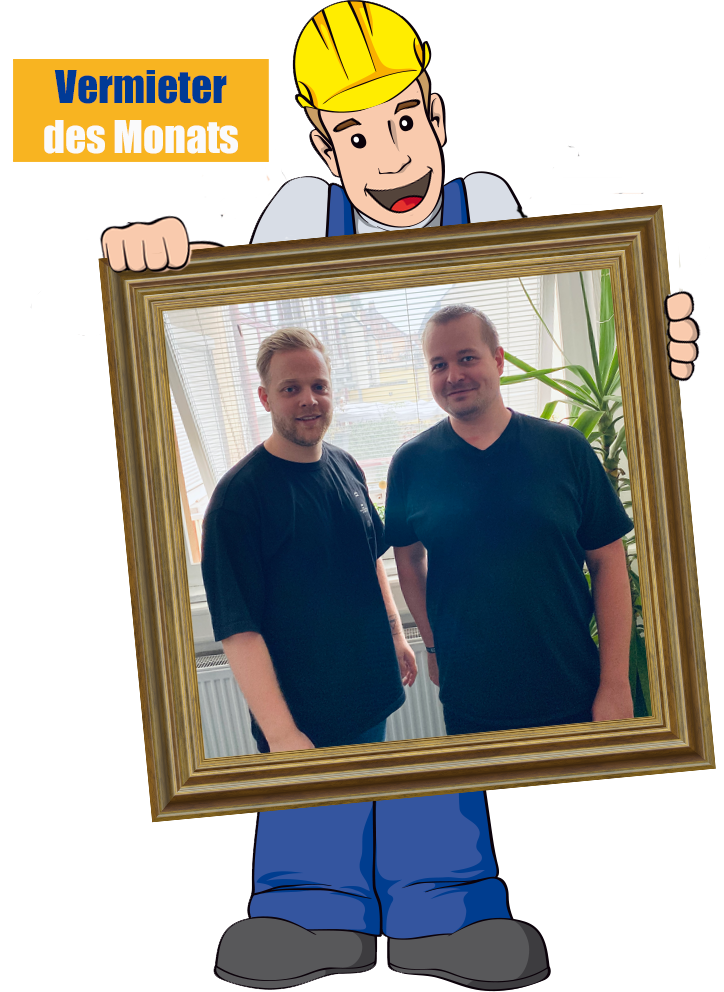 Sebastian Kunz und Rouven Hein - Vermieter des Monats Oktober 2020