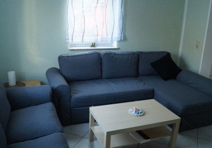 Wohnzimmer mit Schlafcouch