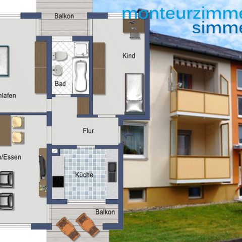 Monteurzimmer in Simmern/Hunsrück - Monteurzimmer Simmern