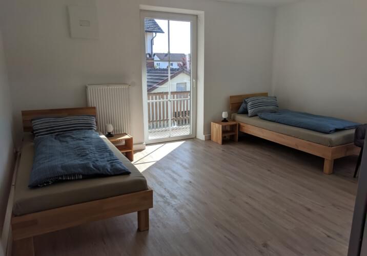 Betten im Doppelzimmer nach S/