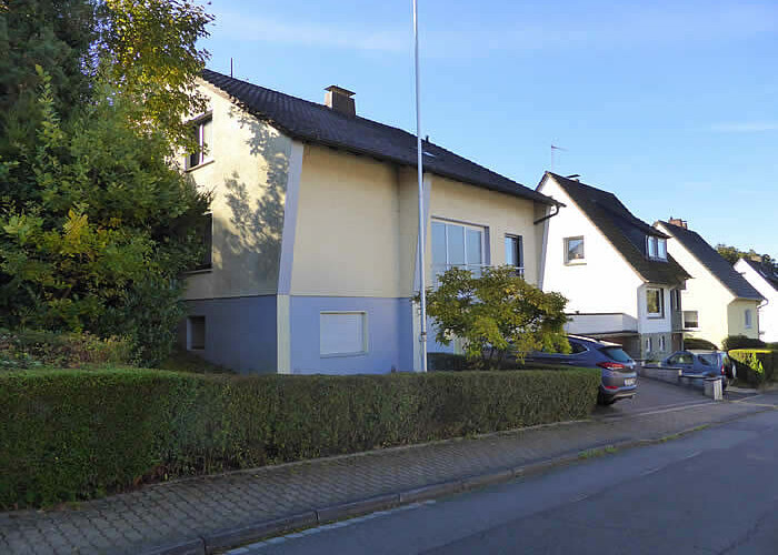 Vorderseite des Hauses