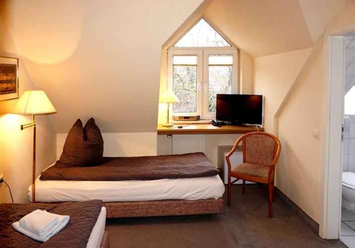 Einzelbetten im Doppelzimmer