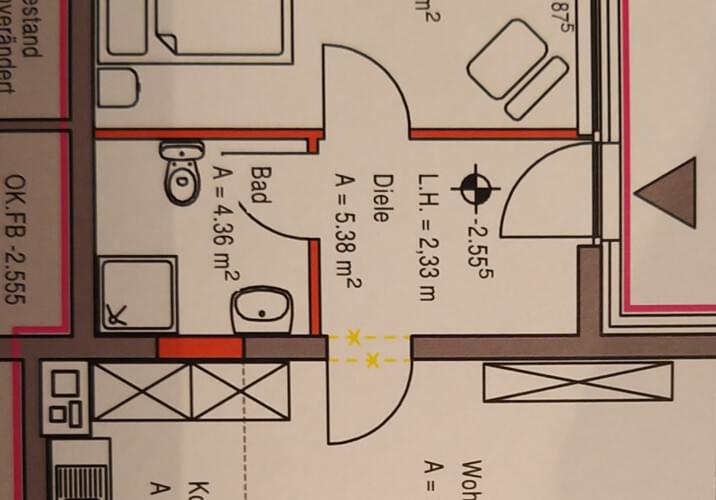 Grundriss der Ferienwohnung
