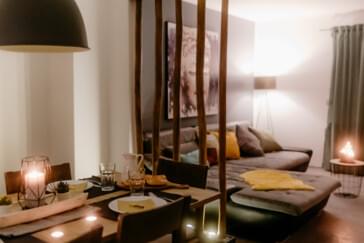 Monteurzimmer Pavan Wohnzimmer