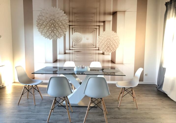 Essbereich im Wohnzimmer