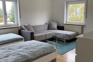 Monteurzimmer in Oberasbach - 2-Zimmer-Wohnung für bis zu 5 Personen