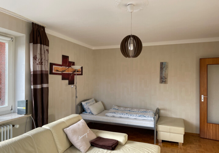 Wohnzimmer, Eckcouch, Einzelbe