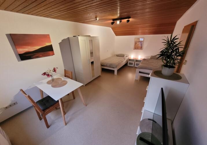 Wohn- und Schlafzimmer