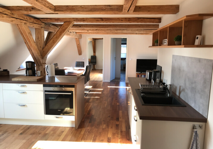 Sicht von der Küche aus in die