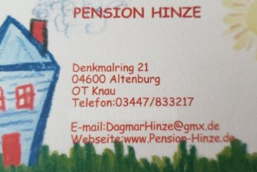 Monteurzimmer in Altenburg - Pension und Zimmervermietung Hinze