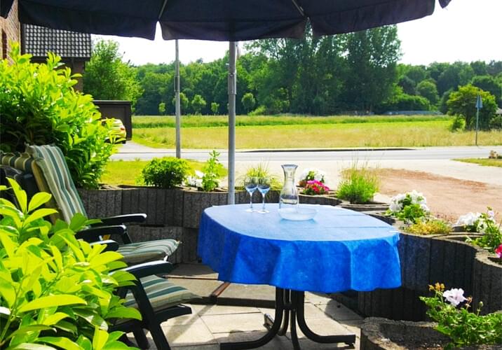 Terasse für kleine FeWo