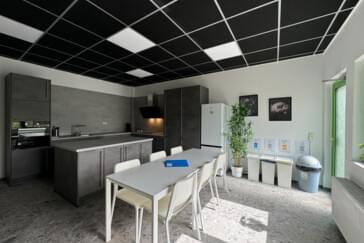 Küche der Unterkunft 