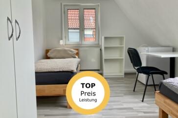 Monteurzimmer in Aalen - 2nd Home Unterkochen, inkl. Parkplatz, kostenlosem Internet und TV
