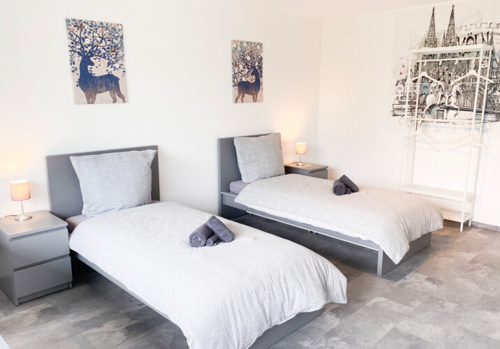 Schlafzimmer 1: 2 Einzelbetten