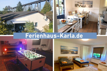 Monteurzimmer in Osterrönfeld - Ferienhaus Karla Monteure Nähe Klinik Werft - 8 Betten 4 Schlafzimmer Parken WLAN