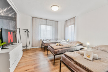 Apartment1 mit 8 Einzelbetten 
