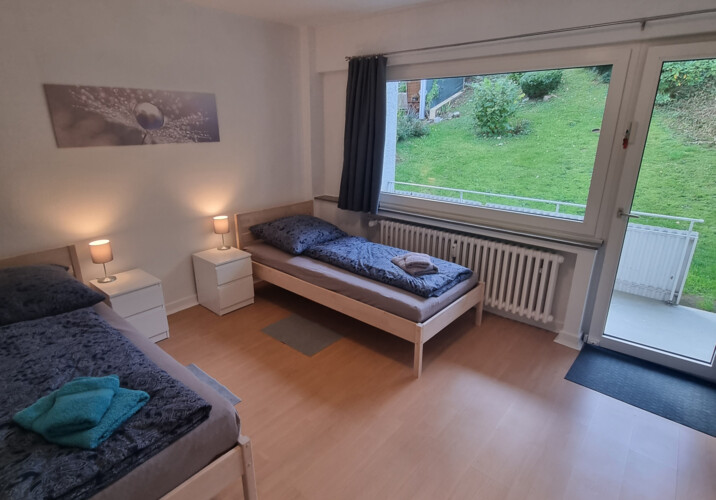 Schlafzimmer mit Einzelbetten