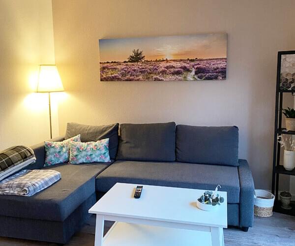 Wohnzimmer Schlafcouch FeWo1