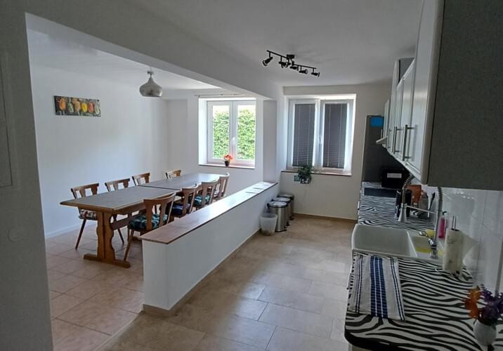 Küche & Wohnbereich Wohnung 3