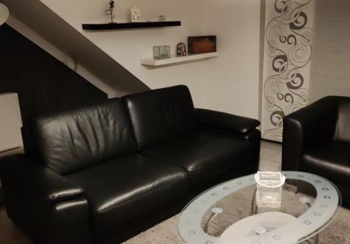 Wohnzimmer mit Schlafsofa