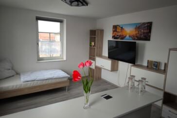 Schlafplatz mit 2 Einzelbetten