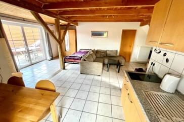 Monteurzimmer in Ibbenbüren - Appartement (ca. 35m²) mit Waschmaschine, WLAN, Balkon