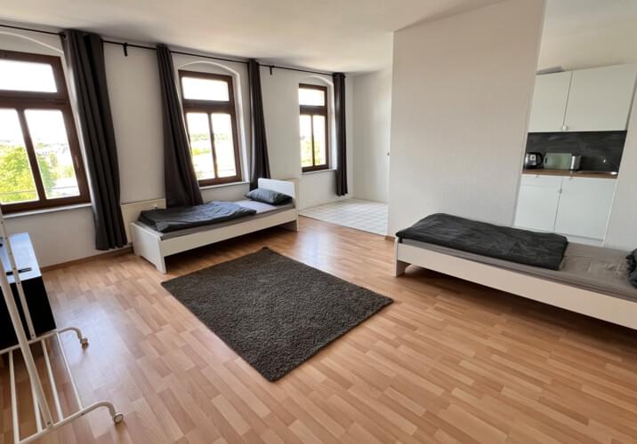 Wohnzimmer + 2 Einzelbetten