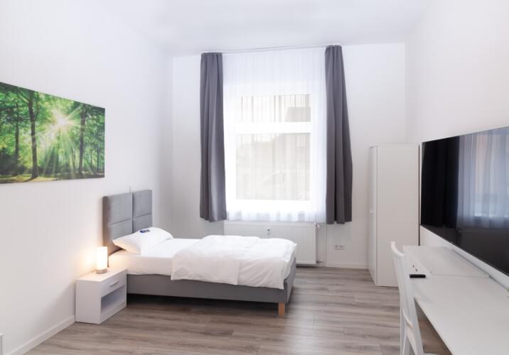 Apt. Rheininsel - Schlafzimmer