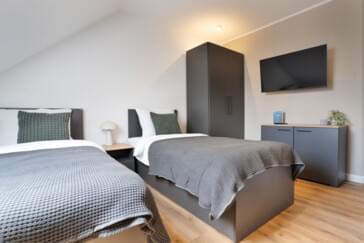 Monteurzimmer in Lohne - Modern eingerichtete Studios mit voll ausgestatteter Küche