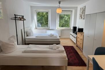 Zimmer mit 3 Einzelbetten