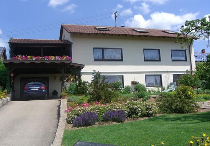 Ansicht unseres Hauses