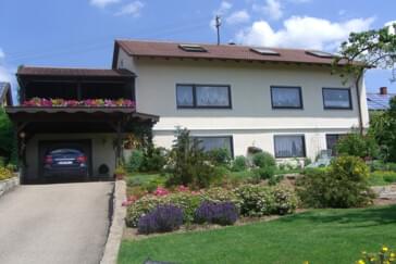 Ansicht unseres Hauses