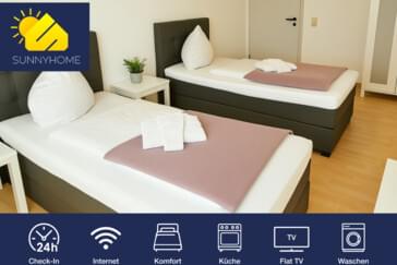 Monteurzimmer in Schwandorf - SUNNYHOME Monteurwohnungen in Schwandorf (ID 213/WE1 / 213/WE2)