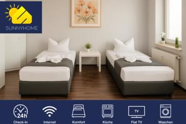 Monteurzimmer in Schwandorf - SUNNYHOME Möblierte Wohnungen in Schwandorf (ID 219)