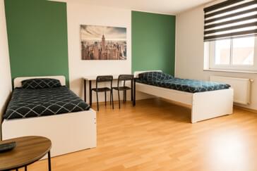 Moderne Schlafzimmer mit Smart