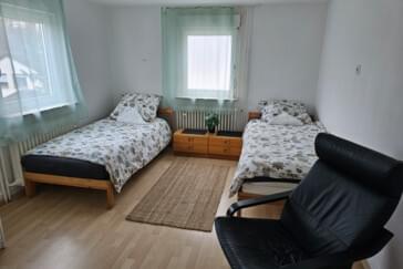 Wohnung 1: Schlafzimmer 2 Bett