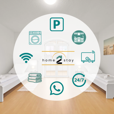 Schlafzimmer 2 Einzelbetten