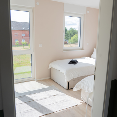 Monteurzimmer in Neustadt am Rübenberge - Moderne Wohnungen | Einzelbetten | Parken & WLAN | 5 Zimmer