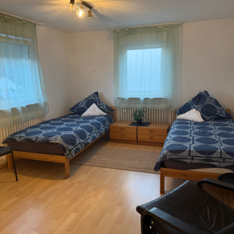 Wohnung 1: Schlafzimmer 2 Bett