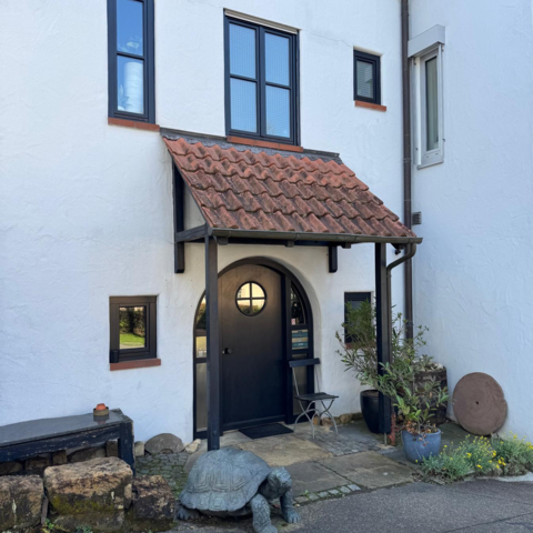 Eingangsbereich Haus Brettschn