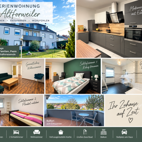 Monteurzimmer in Altforweiler - Monteurwohnung  Altforweiler