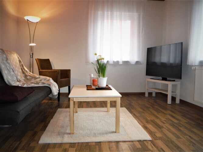 Wohnzimmer mit Schlafsofa